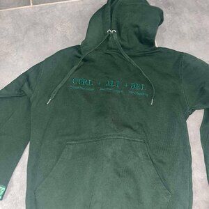 CTRL + ALT + DLT Dark Green Cotton Hoodie with Pockets (NEW)